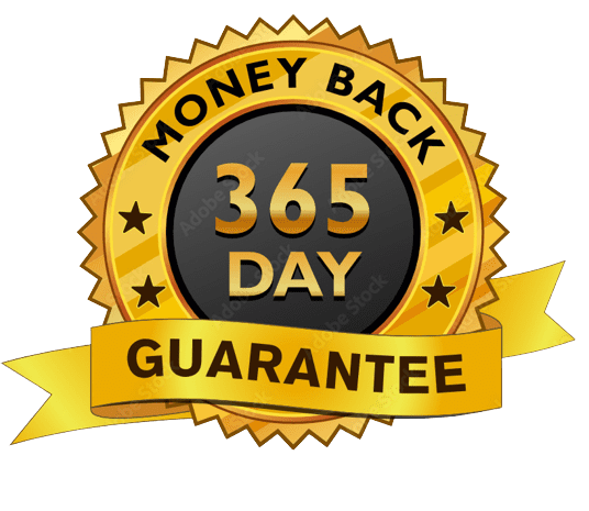 365-day money-back satisfaction guarantee